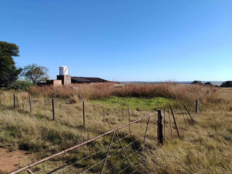 Farm gate and storage area